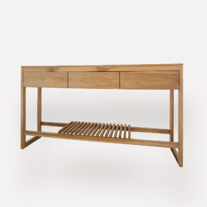 Mesa de arrime Roma con estante varillado